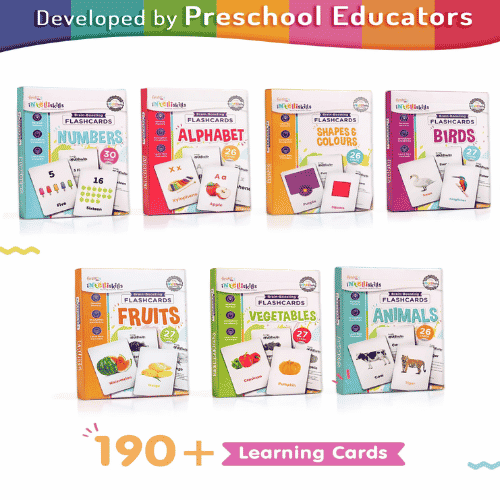 Premium 7-in-1 Brain Boosting Flash Cards for Kids
